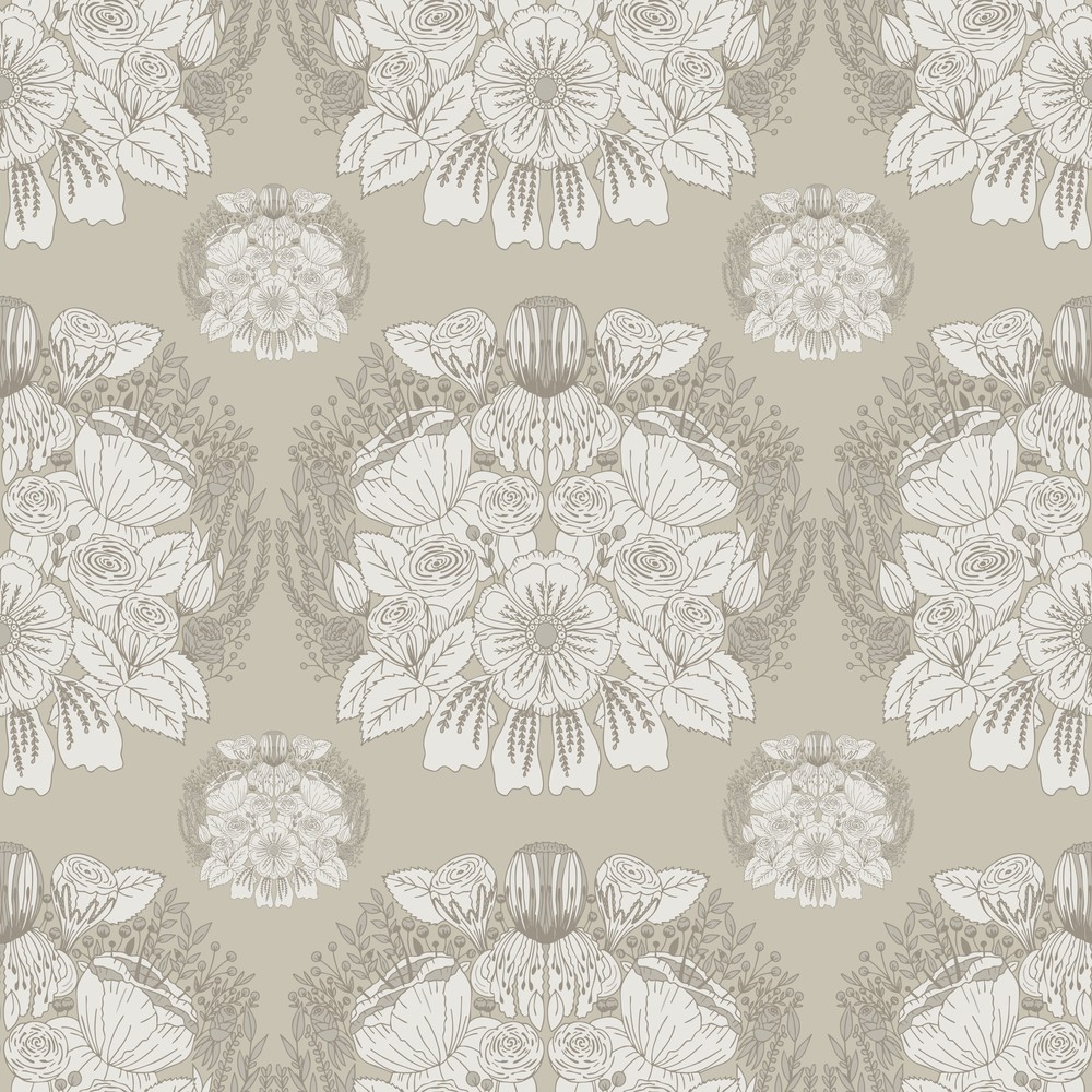 Picture of Damask in Beige - 1032301-01